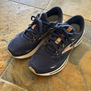 Brooks Adrenaline GTS 23 Women's Running Shoes Navy/Gold Size 9 B